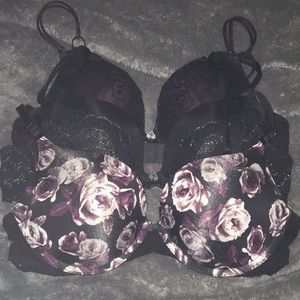 Lot of 3 Hot Topic Blackheart Push Up Bras